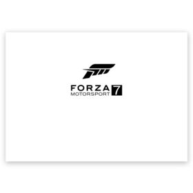Поздравительная открытка с принтом FORZA 7 в Петрозаводске, 100% бумага | плотность бумаги 280 г/м2, матовая, на обратной стороне линовка и место для марки
 | Тематика изображения на принте: car | crew | dirt | flatout | grid | need | nfs | race | speed | гонки | машина | скорость