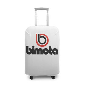 Чехол для чемодана 3D с принтом Bimota в Петрозаводске, 86% полиэфир, 14% спандекс | двустороннее нанесение принта, прорези для ручек и колес | авто | бимота | марка | мотоцикл