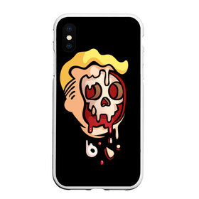 Чехол для iPhone XS Max матовый с принтом Vault boy - kamikaze в Петрозаводске, Силикон | Область печати: задняя сторона чехла, без боковых панелей | Тематика изображения на принте: fallout | игры