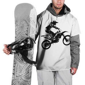 Накидка на куртку 3D с принтом Мотокросс в Петрозаводске, 100% полиэстер |  | motocross | motorcycle | motorcyclist | silhouette | speed | stencil | мотокросс | мотоцикл | мотоциклист | силуэт | скорость | трафарет