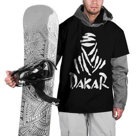 Накидка на куртку 3D с принтом Dakar в Петрозаводске, 100% полиэстер |  | dakar | desert | logo | race | rally | sign | гонки | дакар | знак | логотип | пустыня | ралли