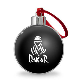 Ёлочный шар с принтом Dakar в Петрозаводске, Пластик | Диаметр: 77 мм | dakar | desert | logo | race | rally | sign | гонки | дакар | знак | логотип | пустыня | ралли