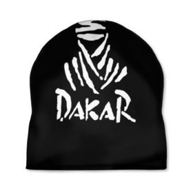 Шапка 3D с принтом Dakar в Петрозаводске, 100% полиэстер | универсальный размер, печать по всей поверхности изделия | dakar | desert | logo | race | rally | sign | гонки | дакар | знак | логотип | пустыня | ралли
