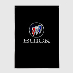 Постер с принтом Buick в Петрозаводске, 100% бумага
 | бумага, плотность 150 мг. Матовая, но за счет высокого коэффициента гладкости имеет небольшой блеск и дает на свету блики, но в отличии от глянцевой бумаги не покрыта лаком | america | american | brand | buick | cars | logo | sign | usa | автомобили | америка | американские | знак | логотип | марка | сша