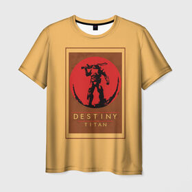 Мужская футболка 3D с принтом Titan в Петрозаводске, 100% полиэфир | прямой крой, круглый вырез горловины, длина до линии бедер | destiny | destiny 2 | дестени | космос