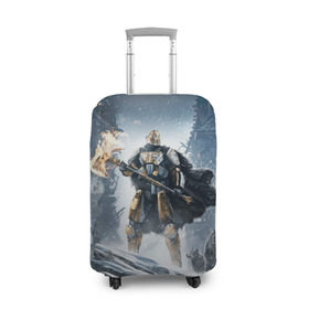 Чехол для чемодана 3D с принтом Rise of Iron в Петрозаводске, 86% полиэфир, 14% спандекс | двустороннее нанесение принта, прорези для ручек и колес | destiny | destiny 2 | дестени | космос
