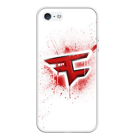 Чехол для iPhone 5/5S матовый с принтом csgo - FaZe clan (White collection) в Петрозаводске, Силикон | Область печати: задняя сторона чехла, без боковых панелей | cs go | faze | white | кс го | фейз