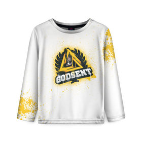 Детский лонгслив 3D с принтом cs:go - Godsent (White collection) в Петрозаводске, 100% полиэстер | длинные рукава, круглый вырез горловины, полуприлегающий силуэт
 | 