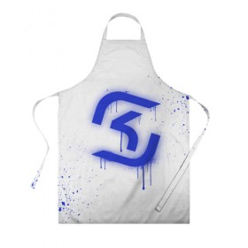 Фартук 3D с принтом cs:go - SK Gaming (White collection) в Петрозаводске, 100% полиэстер | общий размер — 65 х 85 см, ширина нагрудника — 26 см, горловина — 53 см, длина завязок — 54 см, общий обхват в поясе — 173 см. Принт на завязках и на горловине наносится с двух сторон, на основной части фартука — только с внешней стороны | 0x000000123 | cs go | sk | white | кс го