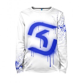 Детский лонгслив 3D с принтом cs:go - SK Gaming (White collection) в Петрозаводске, 100% полиэстер | длинные рукава, круглый вырез горловины, полуприлегающий силуэт
 | Тематика изображения на принте: 0x000000123 | cs go | sk | white | кс го