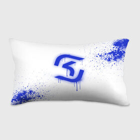 Подушка 3D антистресс с принтом cs:go - SK Gaming (White collection) в Петрозаводске, наволочка — 100% полиэстер, наполнитель — вспененный полистирол | состоит из подушки и наволочки на молнии | 0x000000123 | cs go | sk | white | кс го