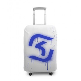 Чехол для чемодана 3D с принтом cs:go - SK Gaming (White collection) в Петрозаводске, 86% полиэфир, 14% спандекс | двустороннее нанесение принта, прорези для ручек и колес | 0x000000123 | cs go | sk | white | кс го