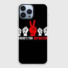 Чехол для iPhone 13 Pro Max с принтом DM: Wheres the revolution в Петрозаводске,  |  | Тематика изображения на принте: depeche mode