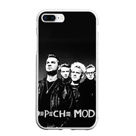 Чехол для iPhone 7Plus/8 Plus матовый с принтом Depeche mode в Петрозаводске, Силикон | Область печати: задняя сторона чехла, без боковых панелей | альтернативный рок | вестник моды | винс кларк | депеш мод | депешмод | дэйв гаан | индастриал рок | мартин гор | синти поп | электроник рок | энди флетчер