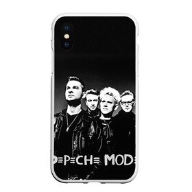 Чехол для iPhone XS Max матовый с принтом Depeche mode в Петрозаводске, Силикон | Область печати: задняя сторона чехла, без боковых панелей | Тематика изображения на принте: альтернативный рок | вестник моды | винс кларк | депеш мод | депешмод | дэйв гаан | индастриал рок | мартин гор | синти поп | электроник рок | энди флетчер