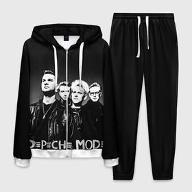 Мужской костюм 3D с принтом Depeche mode в Петрозаводске, 100% полиэстер | Манжеты и пояс оформлены тканевой резинкой, двухслойный капюшон со шнурком для регулировки, карманы спереди | альтернативный рок | вестник моды | винс кларк | депеш мод | депешмод | дэйв гаан | индастриал рок | мартин гор | синти поп | электроник рок | энди флетчер