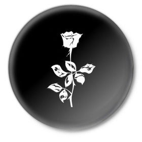 Значок с принтом Depeche mode в Петрозаводске,  металл | круглая форма, металлическая застежка в виде булавки | Тематика изображения на принте: 