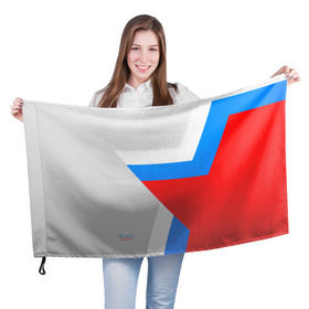 Флаг 3D с принтом Звезда России в Петрозаводске, 100% полиэстер | плотность ткани — 95 г/м2, размер — 67 х 109 см. Принт наносится с одной стороны | flag | russia | russian | star | ussr | звезда | камуфляж | милитари | мода | патриотизм | россия | русский | спорт | ссср | стиль | флаг