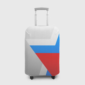 Чехол для чемодана 3D с принтом Звезда России в Петрозаводске, 86% полиэфир, 14% спандекс | двустороннее нанесение принта, прорези для ручек и колес | flag | russia | russian | star | ussr | звезда | камуфляж | милитари | мода | патриотизм | россия | русский | спорт | ссср | стиль | флаг