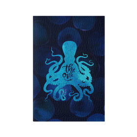 Обложка для паспорта матовая кожа с принтом крутой осьминог в Петрозаводске, натуральная матовая кожа | размер 19,3 х 13,7 см; прозрачные пластиковые крепления | вода | море | океан | осьминог | подводный мир | рыбы