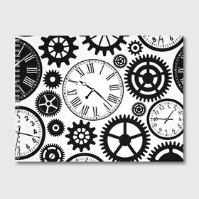 Альбом для рисования с принтом Время не ждет в Петрозаводске, 100% бумага
 | матовая бумага, плотность 200 мг. | Тематика изображения на принте: время | часы