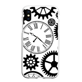 Чехол для iPhone XS Max матовый с принтом Время не ждет в Петрозаводске, Силикон | Область печати: задняя сторона чехла, без боковых панелей | время | часы