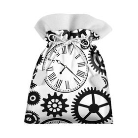 Подарочный 3D мешок с принтом Время не ждет в Петрозаводске, 100% полиэстер | Размер: 29*39 см | Тематика изображения на принте: время | часы