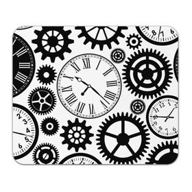 Коврик прямоугольный с принтом Время не ждет в Петрозаводске, натуральный каучук | размер 230 х 185 мм; запечатка лицевой стороны | Тематика изображения на принте: время | часы