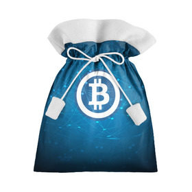 Подарочный 3D мешок с принтом Bitcoin Blue - Биткоин в Петрозаводске, 100% полиэстер | Размер: 29*39 см | Тематика изображения на принте: bitcoin | ethereum | litecoin | биткоин | интернет | крипта | криптовалюта | лайткоин | майнинг | технологии | эфир