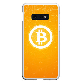 Чехол для Samsung S10E с принтом Bitcoin - Биткоин в Петрозаводске, Силикон | Область печати: задняя сторона чехла, без боковых панелей | Тематика изображения на принте: bitcoin | ethereum | litecoin | биткоин | интернет | крипта | криптовалюта | лайткоин | майнинг | технологии | эфир