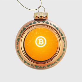 Стеклянный ёлочный шар с принтом Bitcoin - Биткоин в Петрозаводске, Стекло | Диаметр: 80 мм | bitcoin | ethereum | litecoin | биткоин | интернет | крипта | криптовалюта | лайткоин | майнинг | технологии | эфир