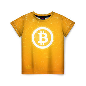Детская футболка 3D с принтом Bitcoin - Биткоин в Петрозаводске, 100% гипоаллергенный полиэфир | прямой крой, круглый вырез горловины, длина до линии бедер, чуть спущенное плечо, ткань немного тянется | bitcoin | ethereum | litecoin | биткоин | интернет | крипта | криптовалюта | лайткоин | майнинг | технологии | эфир