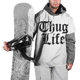 Накидка на куртку 3D с принтом Thug Life в Петрозаводске, 100% полиэстер |  | Тематика изображения на принте: 2pac | amaru | life | shakur | thug | thung | tupac