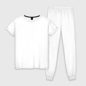 Женская пижама хлопок с принтом Xcom Logo Vigilo Confido в Петрозаводске, 100% хлопок | брюки и футболка прямого кроя, без карманов, на брюках мягкая резинка на поясе и по низу штанин | vigilo confido | xcom
