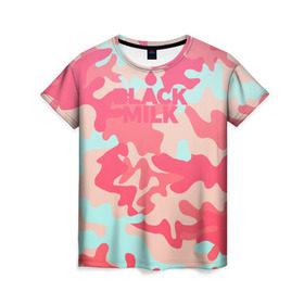 Женская футболка 3D с принтом Black Milk Розовый Камуфляж в Петрозаводске, 100% полиэфир ( синтетическое хлопкоподобное полотно) | прямой крой, круглый вырез горловины, длина до линии бедер | Тематика изображения на принте: black milk | camo | camouflage | pattern | вечеринка | гламур | камо | камуфляж | клуб | мода | отдых | пафос | приключение | природа | путешествие | розовый | стиль | узор | черное молоко