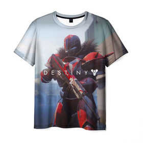 Мужская футболка 3D с принтом Destiny в Петрозаводске, 100% полиэфир | прямой крой, круглый вырез горловины, длина до линии бедер | destiny | destiny 2 | space | дестени | космос