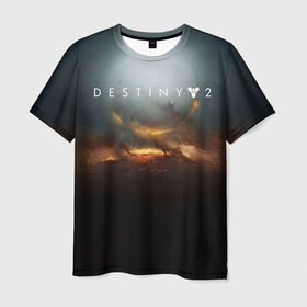 Мужская футболка 3D с принтом Destiny 2 в Петрозаводске, 100% полиэфир | прямой крой, круглый вырез горловины, длина до линии бедер | destiny | destiny 2 | space | дестени | космос