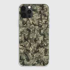 Чехол для iPhone 12 Pro Max с принтом Камуфляж в Петрозаводске, Силикон |  | go go | девушка | милитари | паттрен | силуэт | текстура | хаки