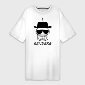 Платье-футболка хлопок с принтом Benderg в Петрозаводске,  |  | bender | breaking bad | futurama | бендер | во все тяжкие | зойдберг | космос | футурама