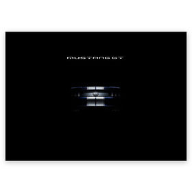 Поздравительная открытка с принтом Ford Mustang GT в Петрозаводске, 100% бумага | плотность бумаги 280 г/м2, матовая, на обратной стороне линовка и место для марки
 | Тематика изображения на принте: cobra | ford | gt | mustang | shelby | гт | мустанг | форд
