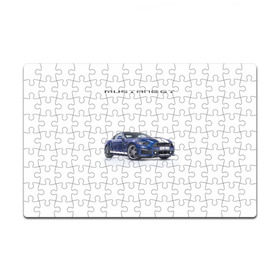 Пазл магнитный 126 элементов с принтом Ford Mustang GT 3 в Петрозаводске, полимерный материал с магнитным слоем | 126 деталей, размер изделия —  180*270 мм | Тематика изображения на принте: ford | gt | mustang | shelby | мустанг | форд | шэлби