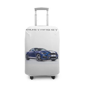 Чехол для чемодана 3D с принтом Ford Mustang GT 3 в Петрозаводске, 86% полиэфир, 14% спандекс | двустороннее нанесение принта, прорези для ручек и колес | ford | gt | mustang | shelby | мустанг | форд | шэлби