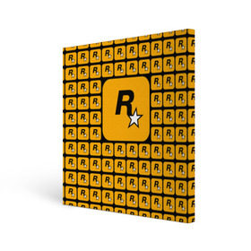 Холст квадратный с принтом Rockstar в Петрозаводске, 100% ПВХ |  | Тематика изображения на принте: auto | dead | grand | gta | red | redemption | theft | гта | рокстар
