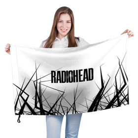 Флаг 3D с принтом Radiohead 5 в Петрозаводске, 100% полиэстер | плотность ткани — 95 г/м2, размер — 67 х 109 см. Принт наносится с одной стороны | radiohead | радиохэд | том йорк