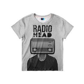 Детская футболка 3D с принтом Radiohead 9 в Петрозаводске, 100% гипоаллергенный полиэфир | прямой крой, круглый вырез горловины, длина до линии бедер, чуть спущенное плечо, ткань немного тянется | Тематика изображения на принте: radiohead | радиохэд | том йорк