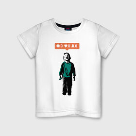 Детская футболка хлопок с принтом ИГНОР в Петрозаводске, 100% хлопок | круглый вырез горловины, полуприлегающий силуэт, длина до линии бедер | Тематика изображения на принте: арт | бэнкси | граффити | поп арт | стрит арт