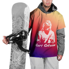 Накидка на куртку 3D с принтом Kurt Cobain в Петрозаводске, 100% полиэстер |  | Тематика изображения на принте: nirvana |  курт кобейн | нирвана | рок