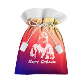 Подарочный 3D мешок с принтом Kurt Cobain в Петрозаводске, 100% полиэстер | Размер: 29*39 см | Тематика изображения на принте: nirvana |  курт кобейн | нирвана | рок
