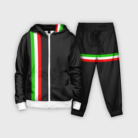 Детский костюм 3D с принтом Black Milk Italiano в Петрозаводске,  |  | flag | italian | италия | итальянский | страна | страны | триколор | флаг