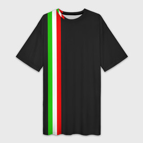 Платье-футболка 3D с принтом Black Milk Italiano в Петрозаводске,  |  | flag | italian | италия | итальянский | страна | страны | триколор | флаг